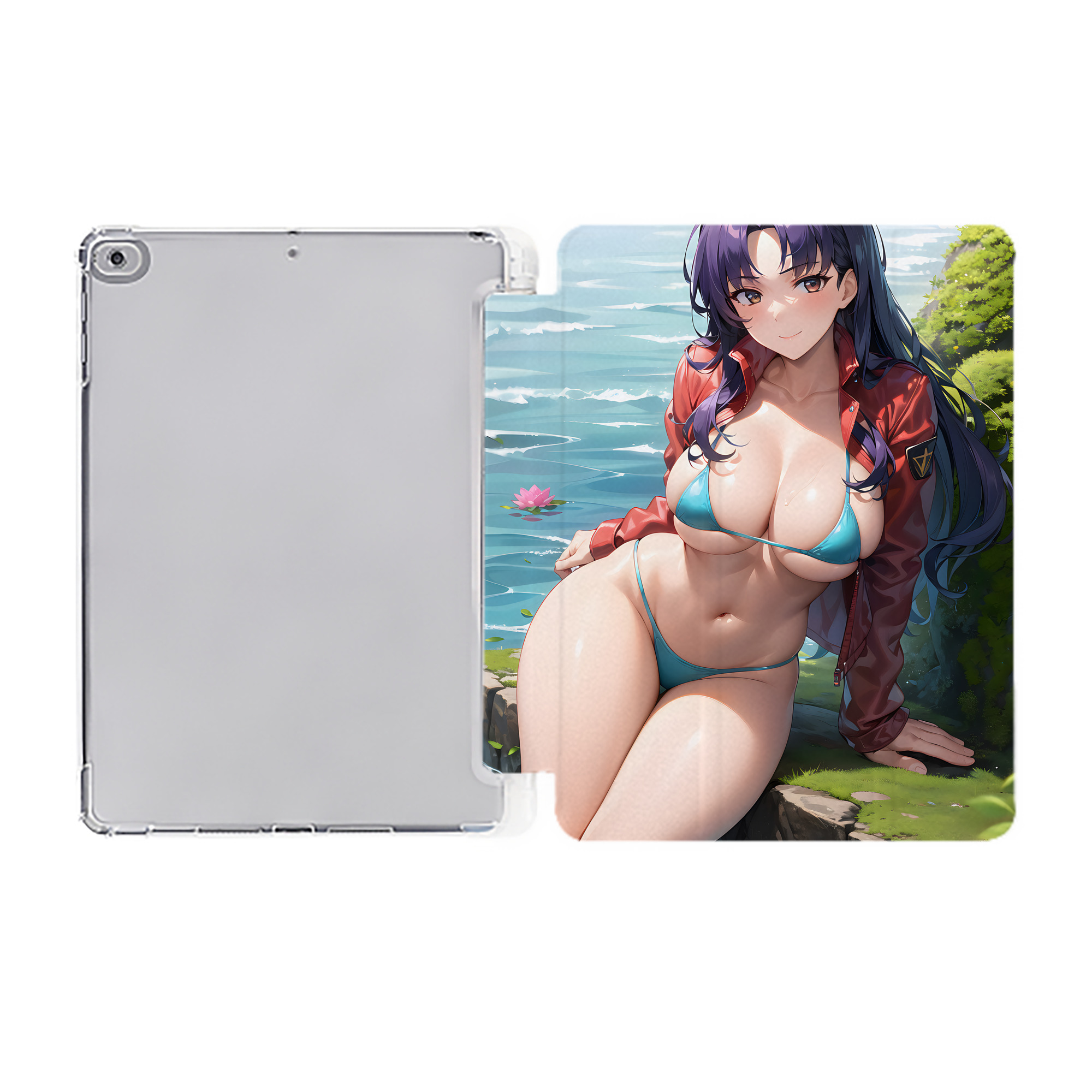 （画像用） EVA 新世紀エヴァンゲリオン IPad ケース ペン収納付き 三つ折りスタンド PUレザー×シリコン 対応機種9.5/10.5/10.9インチ